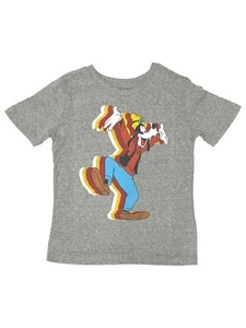 Jumping Beans Disney Boys Distressed Gray Short Sleeve Goofy Dog Tee Shirt 7 - Picture 1 of 1