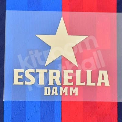 2022-23 Barcelona Sponsor Patch Estrella Damm Home Repro