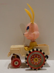 MARX Peter Rabbit Eccentric Car Wacky Jeep Tin & Plastic Wind-Up Toy - Picture 1 of 6