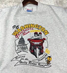 VINTAGE Hanes Sweatshirt Erwachsene 2XL meliert grau Washington Governors Run 90er XXL - Bild 1 von 10