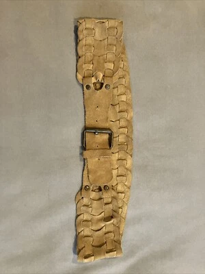 Beautiful - Boho Chic - Leather / Suede Belt - Hippy Chic -Flower Child - Retro - Image 1 of 4