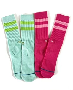 STANCE Crew Socks Skate Socks Striped Cushioned Seamless Toe Closure UNISEX - Picture 1 of 8