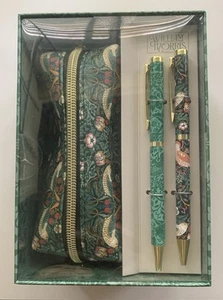 William Morris Pen Case and Metal Ballpoint Pen Set - Picture 1 of 5