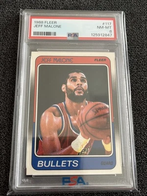 Jeff Malone 1988 Fleer #117 PSA 8 Foto 1 de 4
