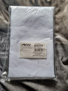 AKW White Shower Curtain 1800mm Wide x 2400mm Drop - Picture 1 of 3