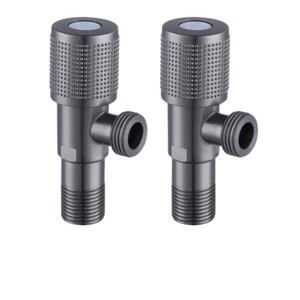 2pcs Triangle Angle Valve Hot Cold Water Stop Valve For Household Water Systems - Picture 1 of 11