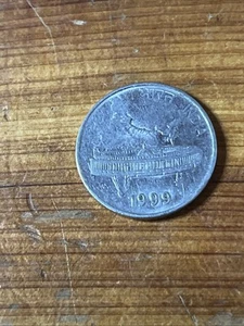 Rare India Coin 50 Paise 1999 - Picture 1 of 8