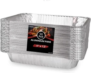 COMFICOVE Aluminum Pans 9x13 Disposable Foil (30 Pack) Deep Pans for,... - Picture 1 of 18