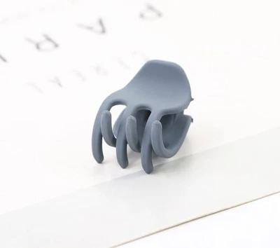 5Pcs Grey Mini Hair Claw Clips, Small Tiny Hair Clips Double Row Teeth for Th... - Image 1 of 4