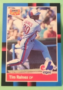 1988 Donruss - MVP Tim Raines #BC-18 - Montreal Expos - Picture 1 of 2