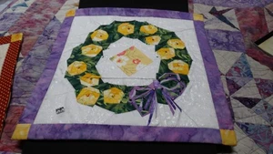 handgefertigter gesteppter Wandbehang - Bild 1 von 1