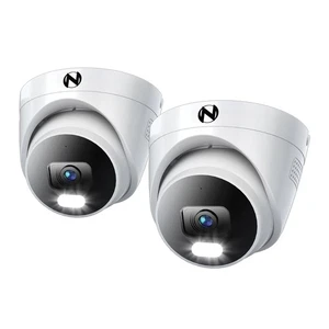 Cámaras domo de disuasión interior/exterior IP 4K HD con cable adicional con audio bidireccional... - Imagen 1 de 7