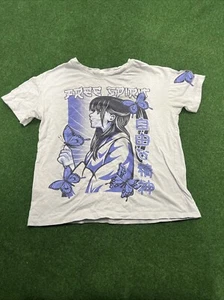 Vintage “ Free Spirit ” Art Shirt Size XS Purple Blue Butterfly - Picture 1 of 8