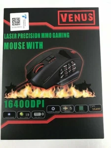 Mouse para juegos, ratón para juegos UtechSmart Venus 16400 DPI láser de alta precisión MMO... - Imagen 1 de 9