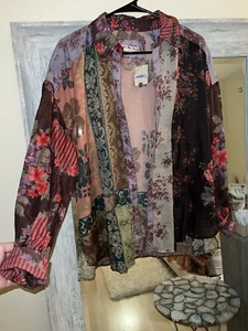 NWT Free People Bohemian Gypsy Long Sleeve Button Up $128.00 Size: Small - Picture 1 of 7