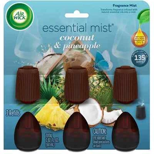 Air Wick Essential Mist Refill, 3 Count, Coconut and Pineapple, Air Freshener - Picture 1 of 1