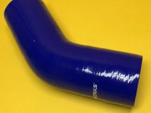 Raceworks SHE-045-500BE 45 degree 5.0" 126 mm Elbow Silicon hose pipe Blue - Picture 1 of 2