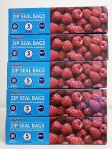 Zip Seal Bags Fridge & Freezer Safe Resealable Reusable Strong Small (18 x 18cm) - Picture 1 of 6