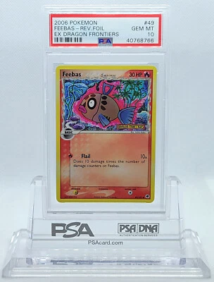 POKEMON EX DRAGON FRONTIERS FEEBAS #49 REVERSE GEM MINT #40768766 POP 5 - Image 1 of 4