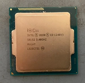 Intel Xeon E3-1240 v3 SR152 3.4GHz 3.8GHz Quad Core 4C 8T LGA1150 e3-1240v3 - Picture 1 of 2