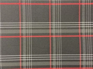 interior seat cloth fabric upholstery MK7 VW Golf GTI MK1 MK2 T1 T2 T3 Gray Red - Picture 1 of 4