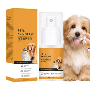 30ml Mild Cat & Dog Dry Skin Spray Pet Itch Relief Spray Skin Coat Moisturizing - Picture 1 of 12