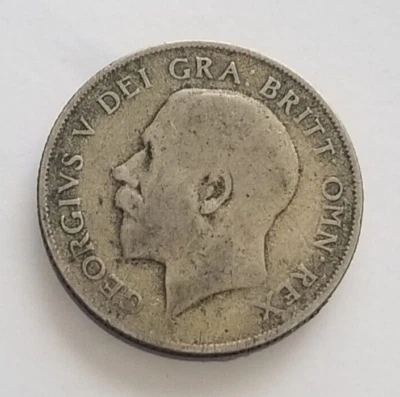 1922 Silver One Shilling - George V - Image 1 of 3