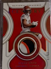 2021 Panini National Treasures - Century Materials Holo Gold #CM-TB Tyler Boyd