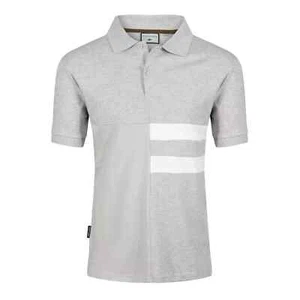 Polo Camicia 95% Cotone Taglia Grande Alta Qualità Designer Tinta Unita Molto Elasticizzata Top Tee - Foto 1 di 8