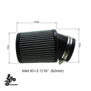 62mm ID Angled Fabric Air Filter For Predator 212cc GX160 GX200 Mini Go Kart - Picture 1 of 8