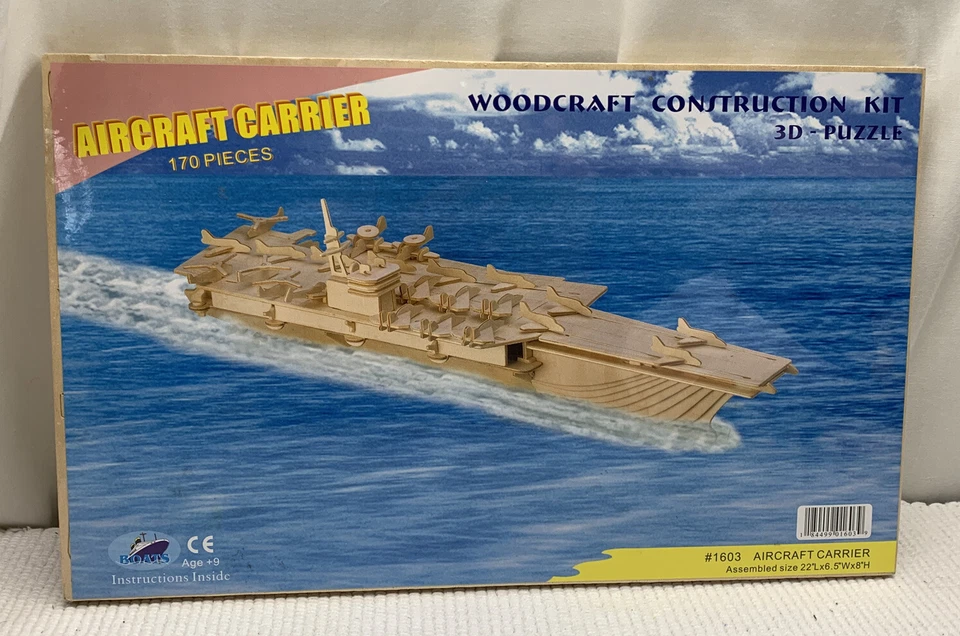 Nuevo - Rompecabezas de madera portaaviones desconcertado - Edades 9+ Foto 1 de 2