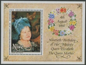 Niue 1990 SG699 Queen Mother MS MNH - Afbeelding 1 van 1