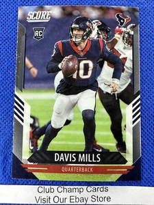 Davis Mills Panini Chronicles Score 2021 #418 fútbol americano RC Texans - Imagen 1 de 2