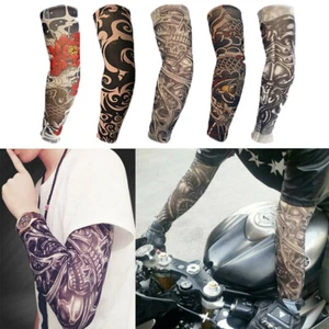 5 Stück Tattoo Cooling Arm Sleeves Cover Basketball Golf Sport UV Sonnenschutz - Bild 1 von 10