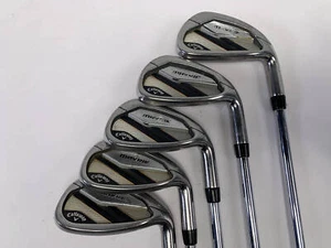 Callaway Mavrik Iron Set 7-PW+AW Project X LZ 5.5 Regular Steel RH Midsize Grips - Picture 1 of 9