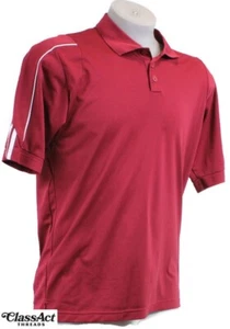 Adidas Polo Shirt Uomo Media Rossa Climalite Performance Golf Manica Corta - Foto 1 di 4