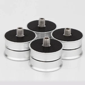 4Pcs Silber Perlen Anti-Schock Ständer Absorber Lautsprecher Verstärker Füße Pad - Picture 1 of 7