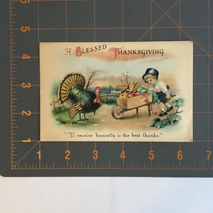 Vintage Thanksgiving Post Card Antique - Picture 1 of 2