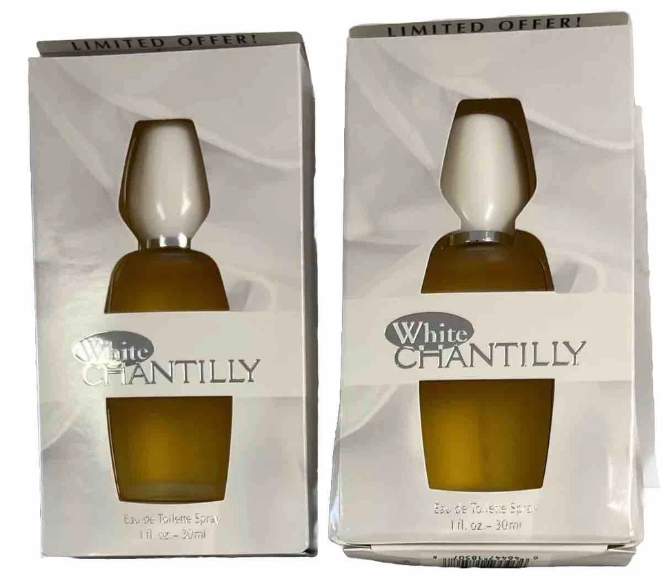 2 botellas White Chantilly Eau de Toilette Spray por Dana 1 oz en caja Foto 1 de 1