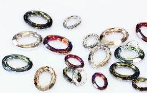 Superior PRIMERO 4137 Cosmic Oval Strass Steine * versch. Größen & Farben - Picture 1 of 8