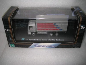 1/87 DIECAST CARARAMA MERCEDES BENZ ACTROS SEMI TRUCK LORRY EURO LEASING WHITE - Bild 1 von 3