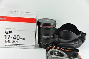 Canon EF 17-40mm F4 L lens Full Frame Ultra wide angle Boxed mint condition  - Picture 1 of 7