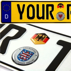 Sellos y placas de la ciudad alemana pegatinas abovedadas 3D insignias de coche para placas numeradas - Imagen 1 de 34