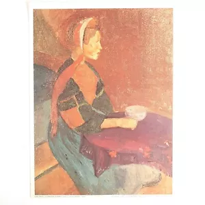 Impression Illustration Du Tableau - Paysanne Bretonne - De Gino Rossi - Picture 1 of 3