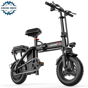 14" Tire Lightweight Electric Bike 36V 13AH Removable Battery 20MPH 500W Motor - Picture 1 of 11