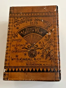 VERY RARE EXPOSITION UNIVERSELLE 1878 Tobacco Tin by Wm S Kimball & Co. - Picture 1 of 12