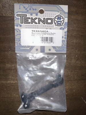 Tekno RC Aluminum Ackerman Plate (CNC 7075 Black Anodized EB410/ET410) TKR6560A - Image 1 of 3