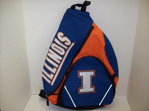 University of Illinois Fighting Illini Sling Backpack - New Cover