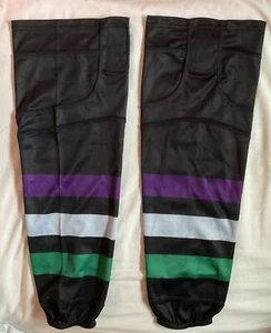 Purple Black Green Grey Hockey Socks Size 25” - Picture 1 of 7