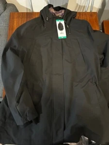 Pendleton Women's Hooded Wind Resistant Waterproof Rain Jacket Black XL - Picture 1 of 4